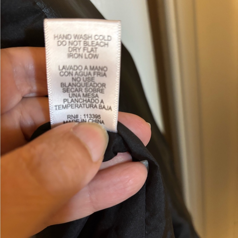 En Creme Black Bomber Jacket Large - Picture 5 of 11